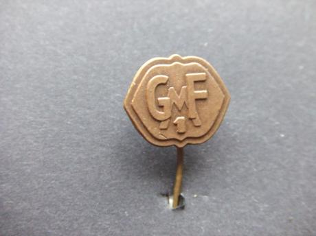 GMF. Gelderse motoren fabriek goudkleurige Varseveld